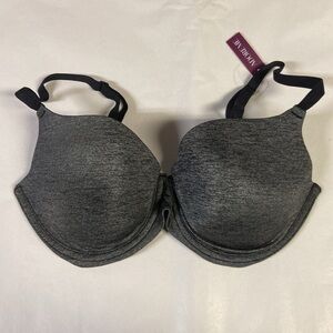 Adore Me Analize Push Up Full Coverage Bra Heather Gray Size 34D NWT